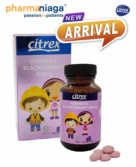 Citrex <br/> Vitamin C <b>Blackcurrant <br/>100mg 90's</b>