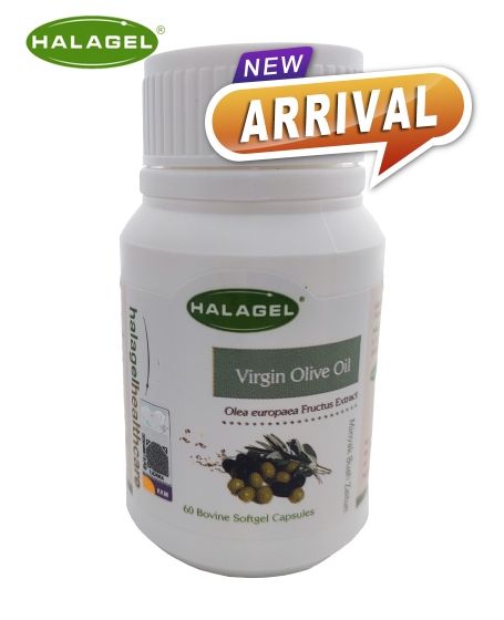 Halagel <br/> <b>Virgin Olive Oil<br/> </b> 500mg 60pcs Bovine Softgels