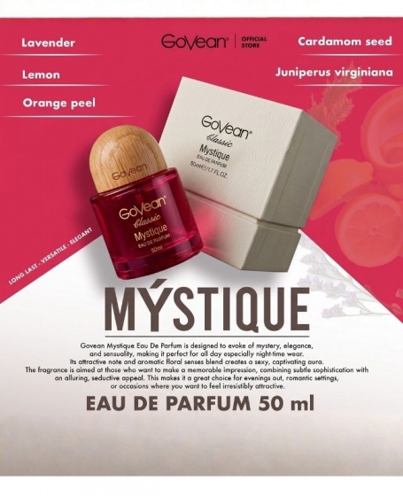 Govean Mystique 50ml Premium essence from France Eau De Parfum